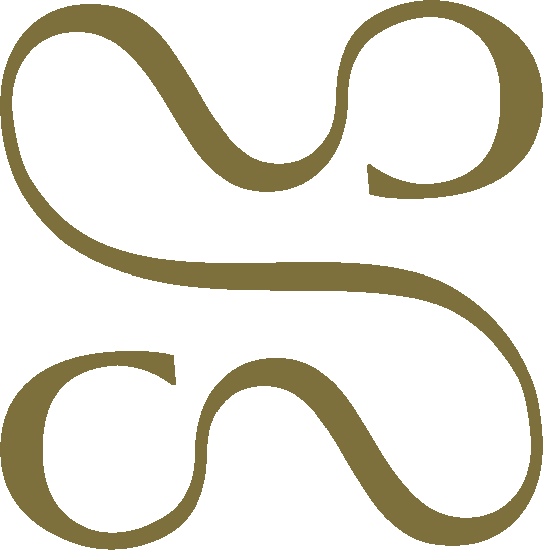 Monogramme vert fonce