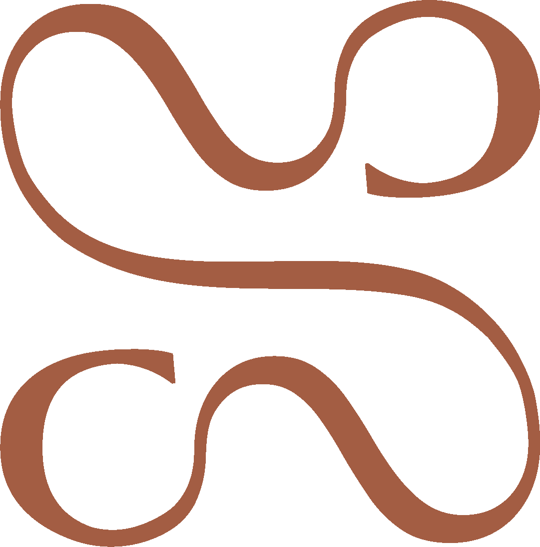 Monogramme marron clair